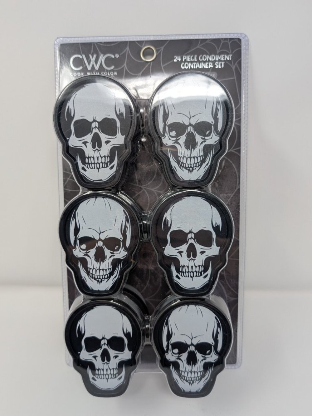 CWC Skull Condiment Container Set – 24 Piece – New